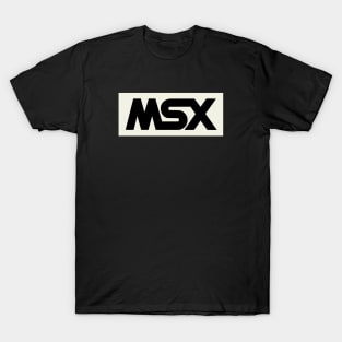 MSX Black Logo - Vintage Retro Computer T-Shirt